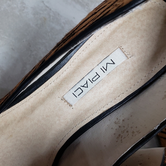 Mi Piaci Tiger Calf Hair Fur Animal Print Heels 41 - Picture 12 of 15
